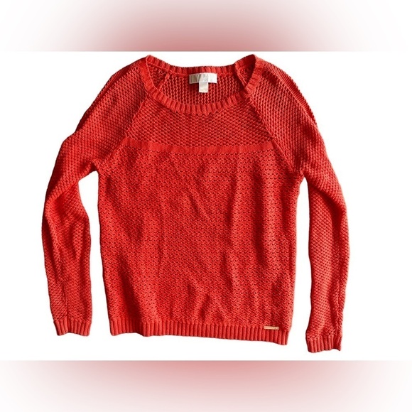 MICHAEL Michael Kors Sweaters - MICHAEL Michael Kors Women's Orange Knit Pullover Medium​​​​​​​